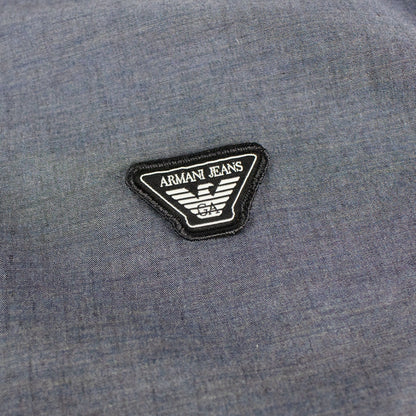 Armani Jeans Chest Logo L/s Shirt Blue