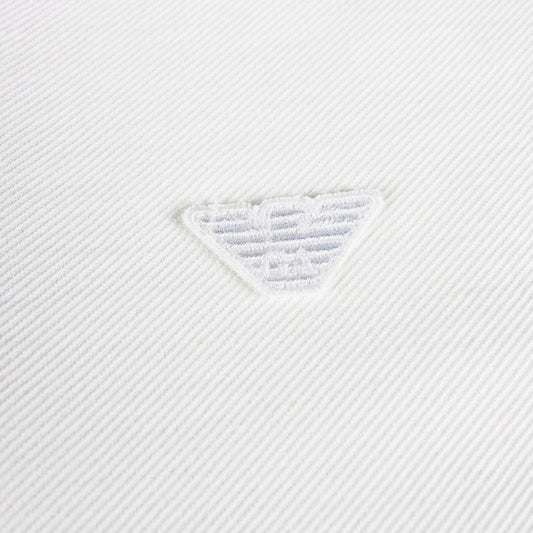 Emporio Armani Embossed Eagle Logo S/s Polo White