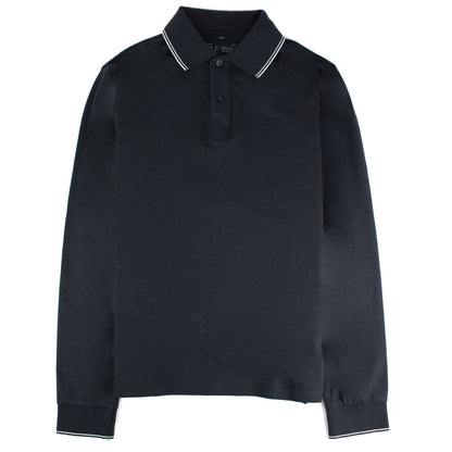 Armani Jeans Twin Tipped Slim Fit Polo Navy Blue