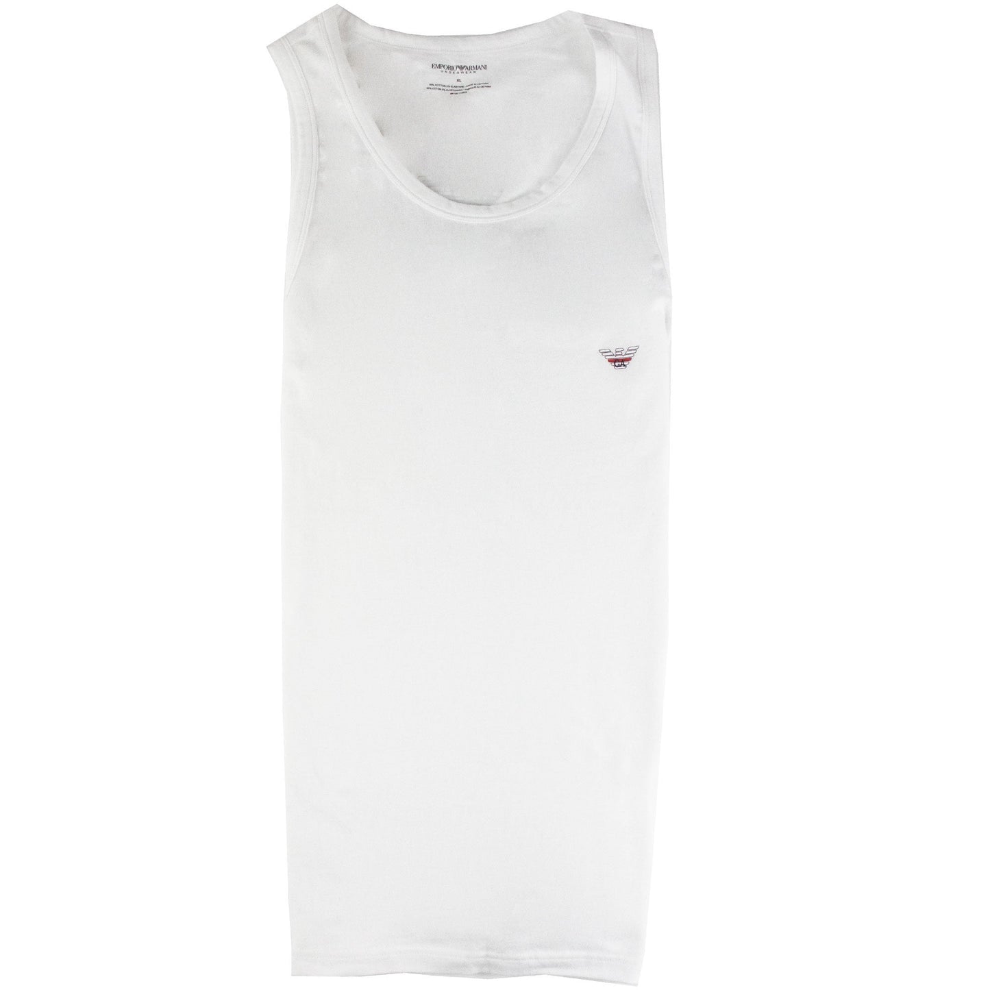 Emporio Armani Ga Back Logo Tank Top White