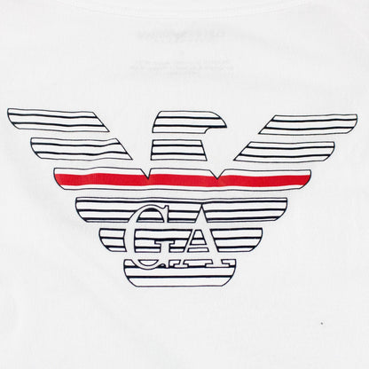 Emporio Armani Ga Back Logo Tank Top White
