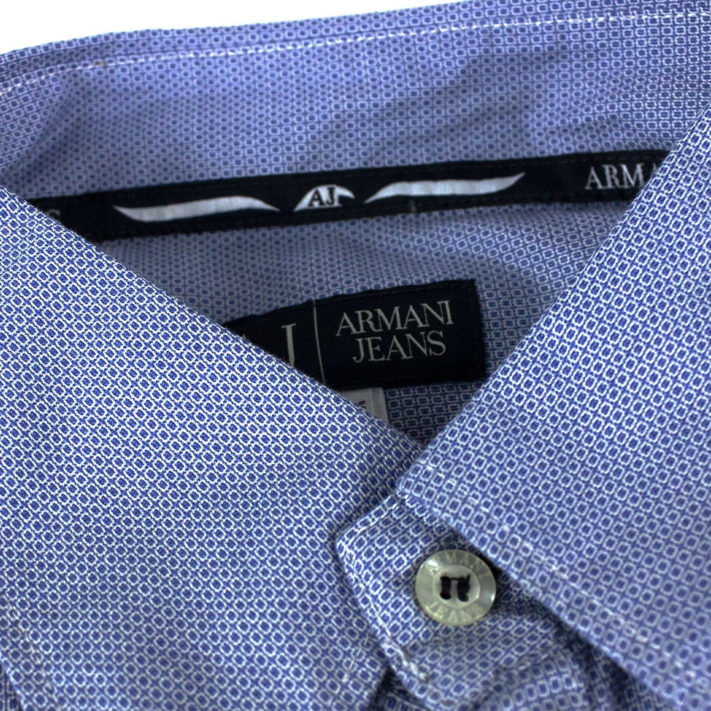Armani Jeans Long Sleeve Classic Shirt Sky Blue