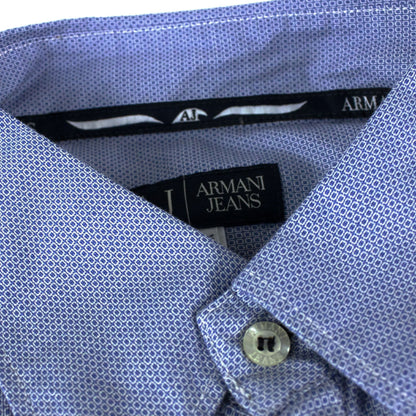 Armani Jeans Long Sleeve Classic Shirt Sky Blue