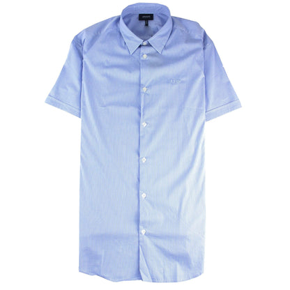 Armani Jeans Logo Italian Fabric S/s Shirt Azzurro