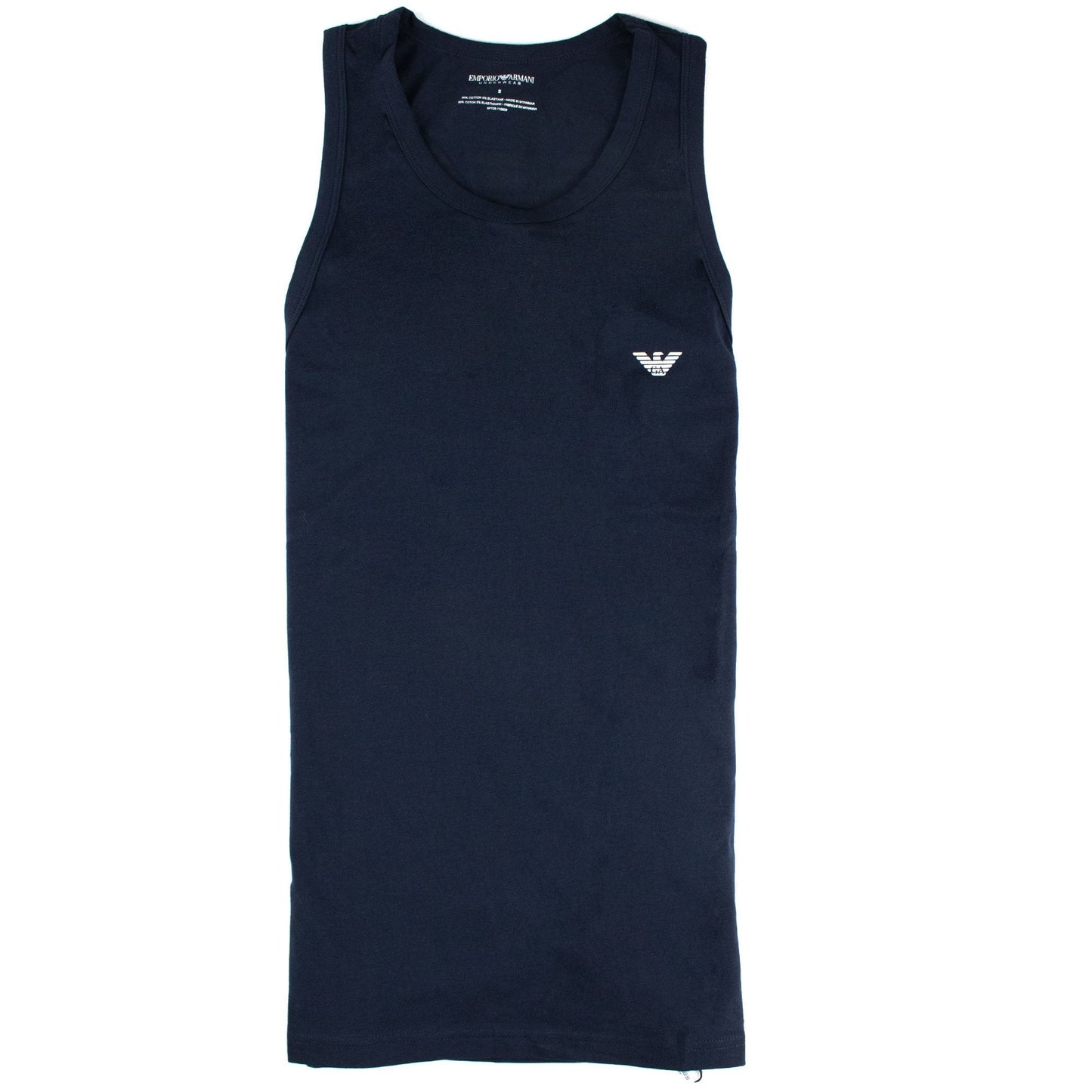 Emporio Armani Ga Back Eagle Logo Tank Top Navy