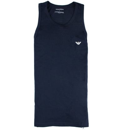 Emporio Armani Ga Back Eagle Logo Tank Top Navy