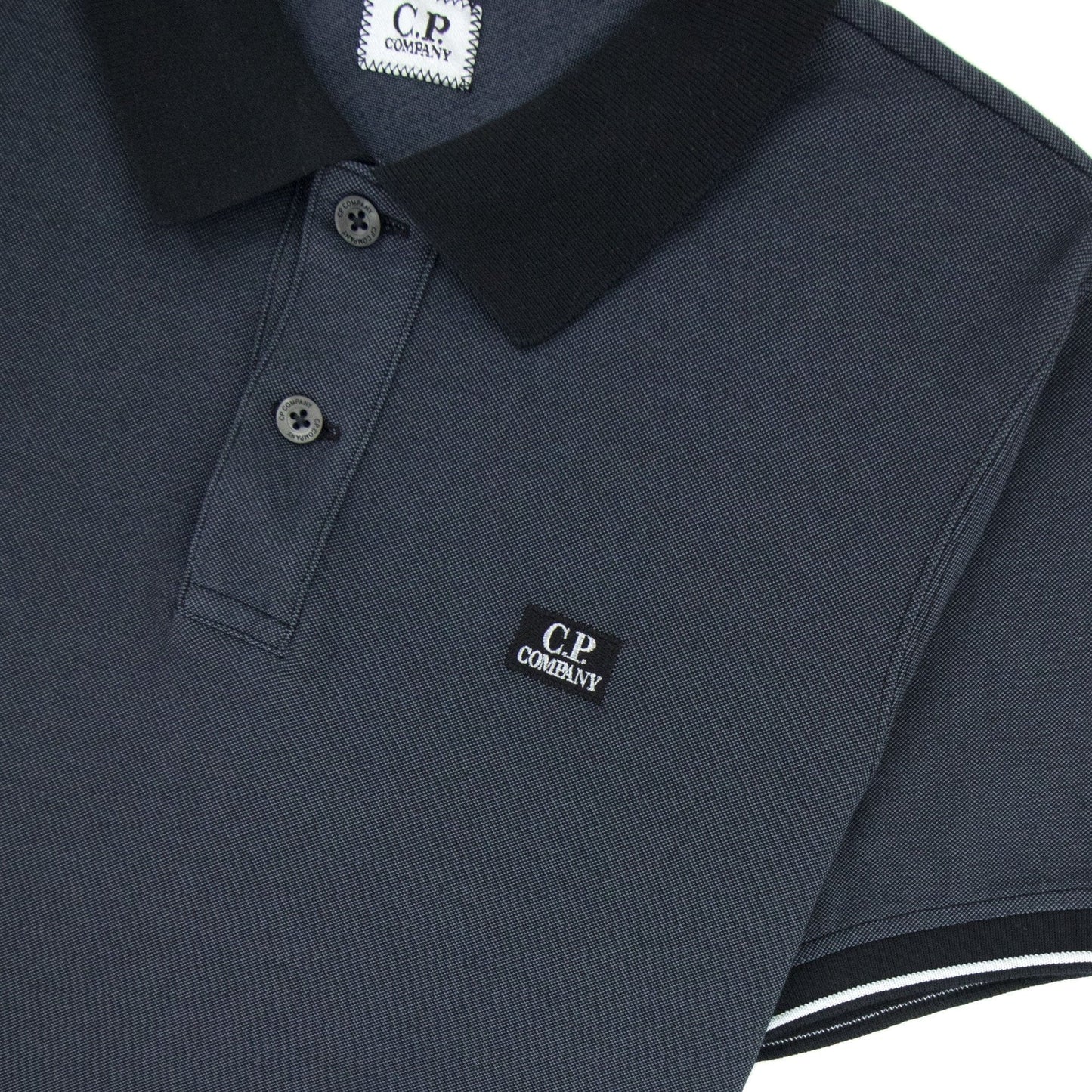 Cp Company Tacting Short Sleeve Polo Black 999