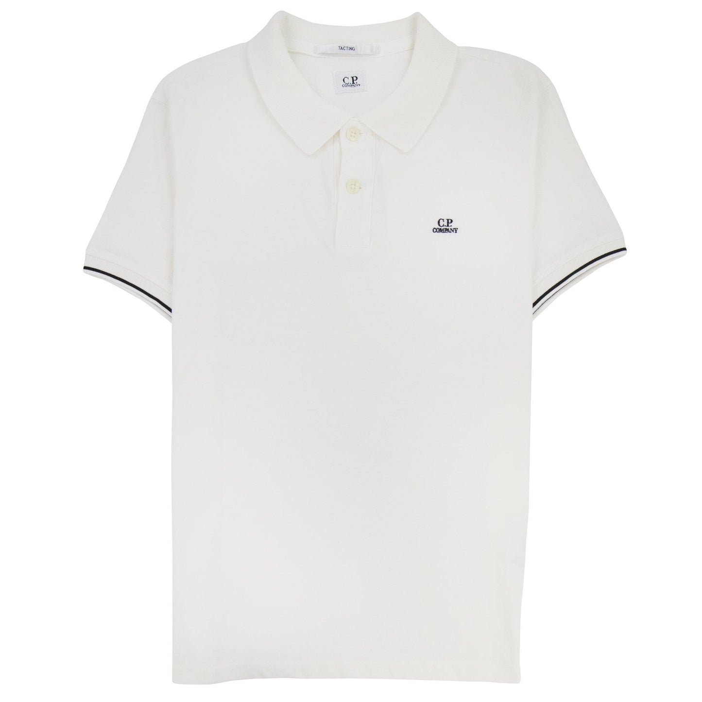 Cp Company Tacting Short Sleeve Polo White 112