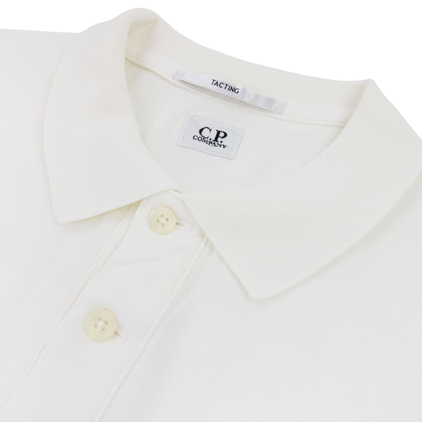 Cp Company Tacting Short Sleeve Polo White 112