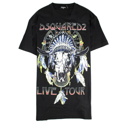 Dsquared2 Live Tour Printed T Shirt Black