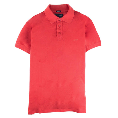 Armani Jeans Aj Eagle Chest Logo S/s Polo Red