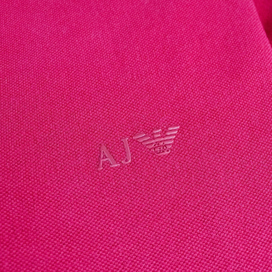 Armani Jeans Aj Eagle Chest Logo S/s Polo Red