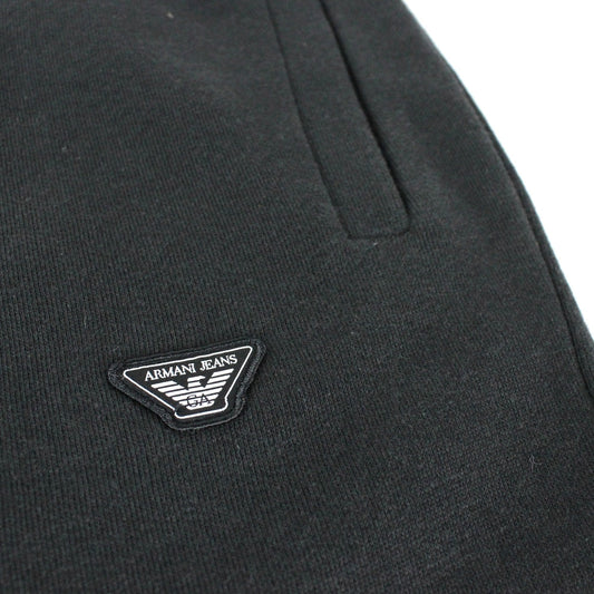 Armani Jeans Eagle Logo Jogging Pants Black