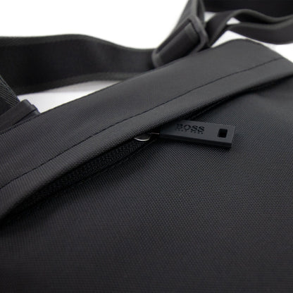 Hugo Boss Tonal Logo Structured Envelope Bag Black 001