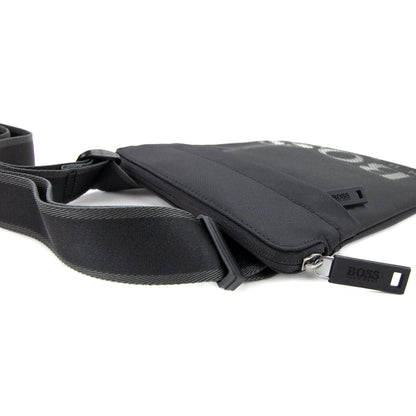 Hugo Boss Tonal Logo Structured Envelope Bag Black 001