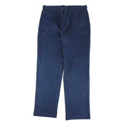 Armani Jeans Aj Eagle Logo Straight Cuff Bottoms Blue