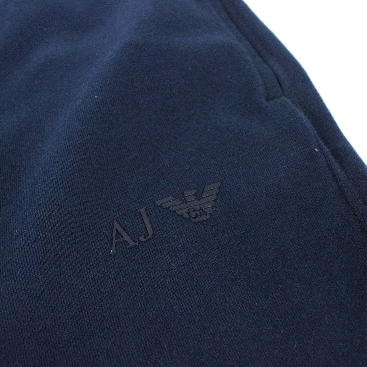 Armani Jeans Aj Eagle Logo Straight Cuff Bottoms Blue