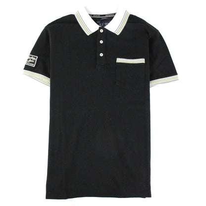 Armani Jeans Front Pocket S/s Polo Black