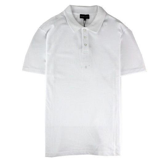 Emporio Armani Side Logo S.s Polo Shirt White