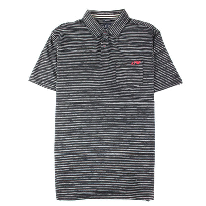 Armani Jeans Front Pocket Embroidered Logo S/s Polo Black