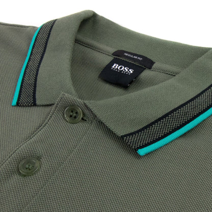 Hugo Boss Paddy Short Sleeve Polo Shirt Khaki 307