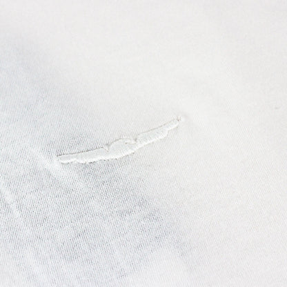 Armani Jeans Embroidered Logo Extra Slim L/s Polo Off White