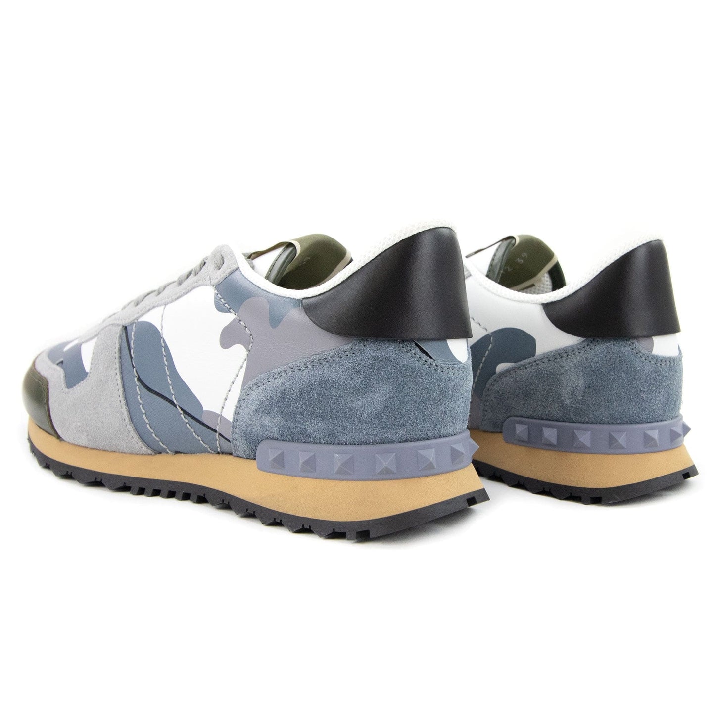 Valentino Rockrunner Camouflage Sneaker Grey 57h
