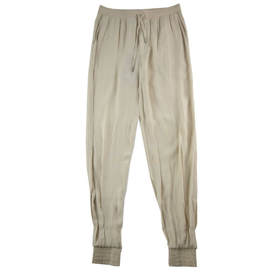 Armani Jeans Women Tessuto Fabric Cuffed Pantalone Camel