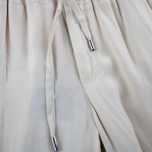 Armani Jeans Women Tessuto Fabric Cuffed Pantalone Camel