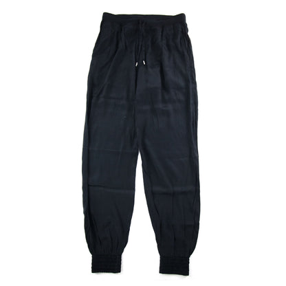 Armani Jeans Women Tessuto Fabric Cuffed Pantalone Black