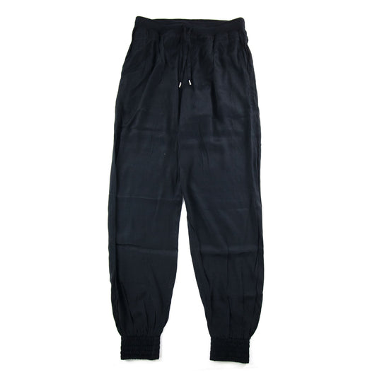 Armani Jeans Women Tessuto Fabric Cuffed Pantalone Black