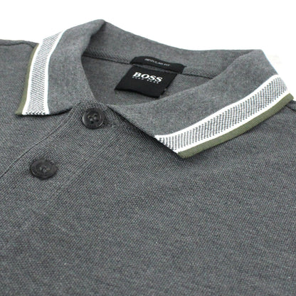 Hugo Boss Paddy Short Sleeve Polo Shirt Grey 032