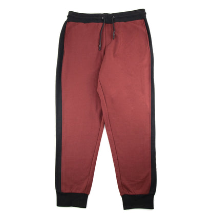 Armani Jeans Printed Logo Jogging Pants Bordeaux
