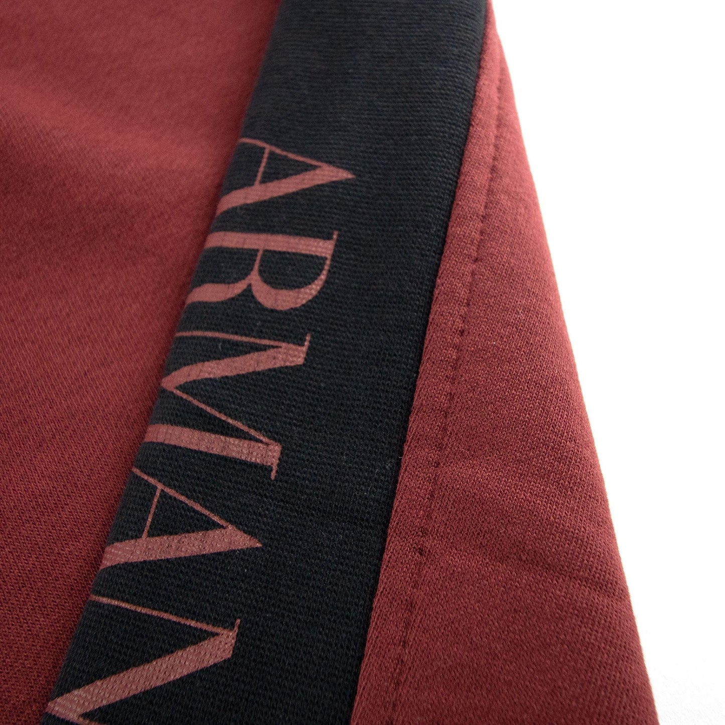 Armani Jeans Printed Logo Jogging Pants Bordeaux
