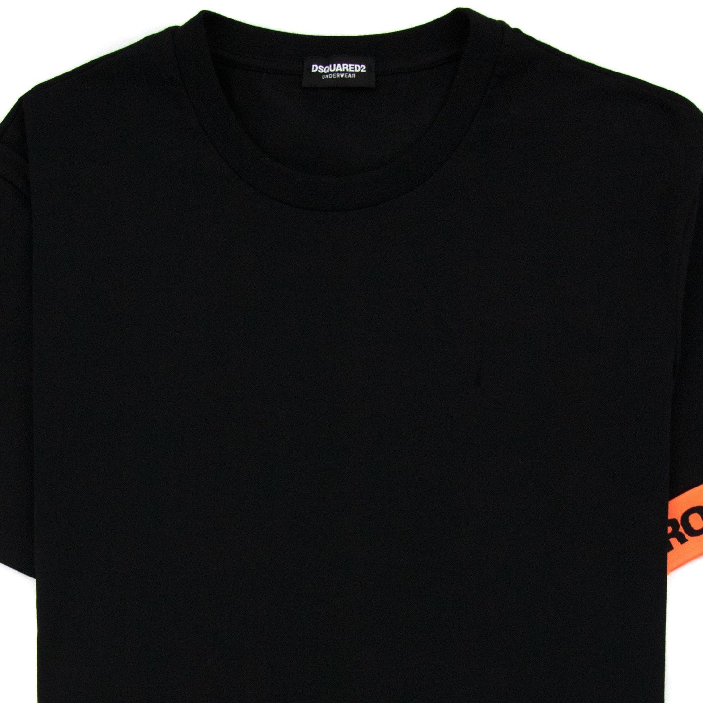 Dsquared2 Swim Shorts & Underwear Brother Arm Band T Shirt Black/orange