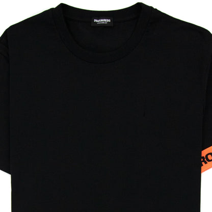 Dsquared2 Swim Shorts & Underwear Brother Arm Band T Shirt Black/orange
