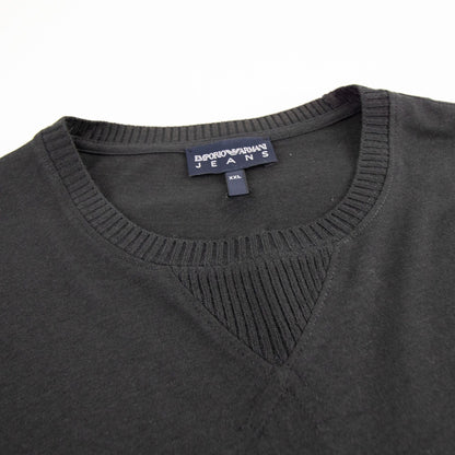 Emporio Armani Rib Crewneck S/s T Shirt Black