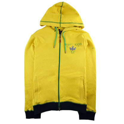 Armani Jeans Special Edition Zip Up Hoody Yellow