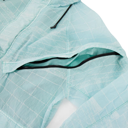 Stone Island 42999 Reflective Grid On Lamy-tc Parka Aqua V0044