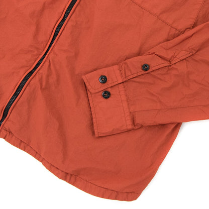 CP Company Arm Lens Zip Up Nylon Overshirt Orange 468