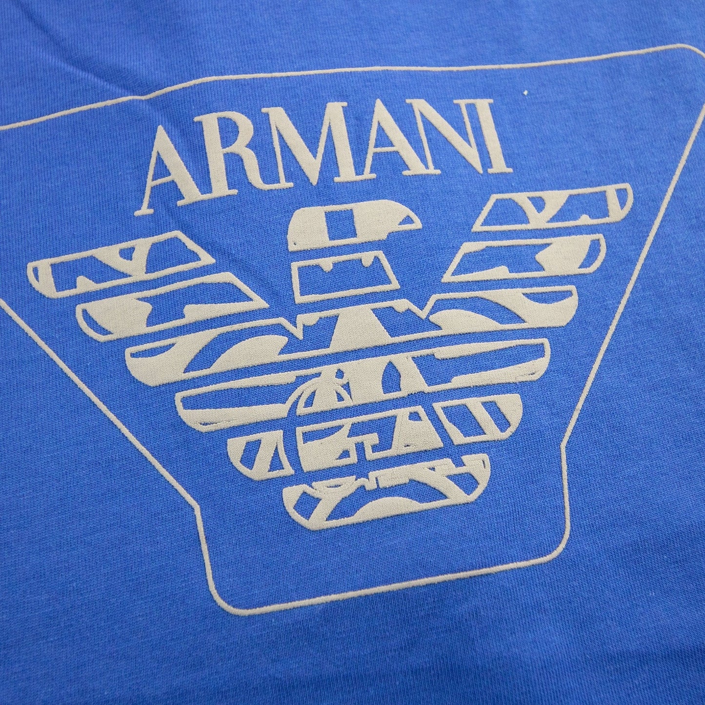 Armani Junior Big Eagle Logo T Shirt Bluette