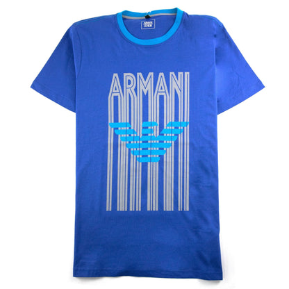 Armani Junior Eagle Logo S/s T Shirt Bluette