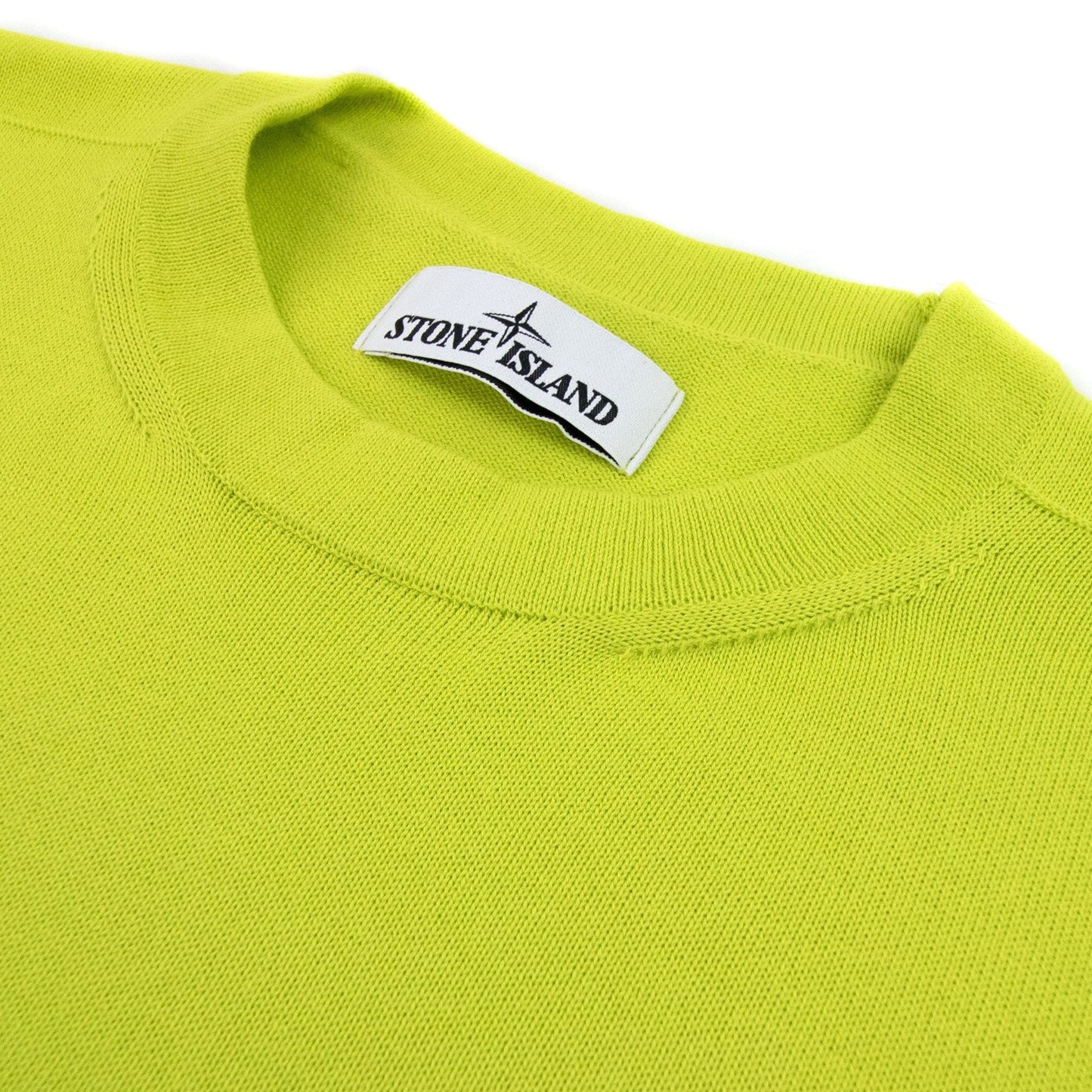 Stone Island 504b2 Garment Dyed Cotton Sweater Yellow V0051