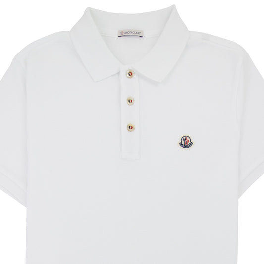 Moncler Manica Cort S/s Polo White 001