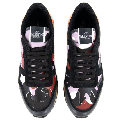 Valentino Camouflage Rockrunner Sneaker Black Chili E75