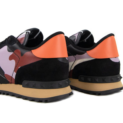 Valentino Camouflage Rockrunner Sneaker Black Chili E75