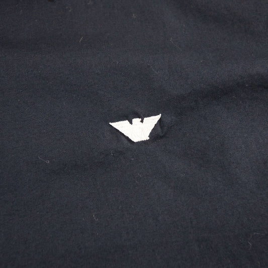 Armani Junior Embossed Eagle Logo L/s Shirt Navy