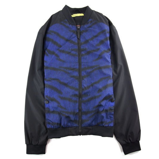 Versace Jeans Back Logo Bomber Jacket Black/blue