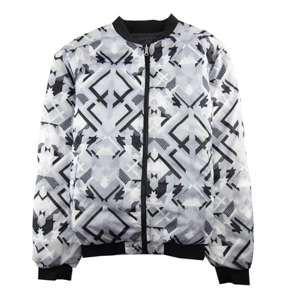 Versace Jeans Reversible Padded Bomber Jacket Black/white