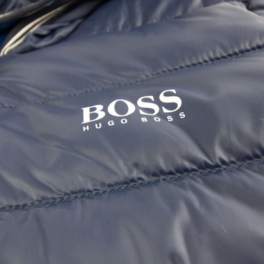 Hugo Boss Small Logo Puffer Jacket Navy Blue
